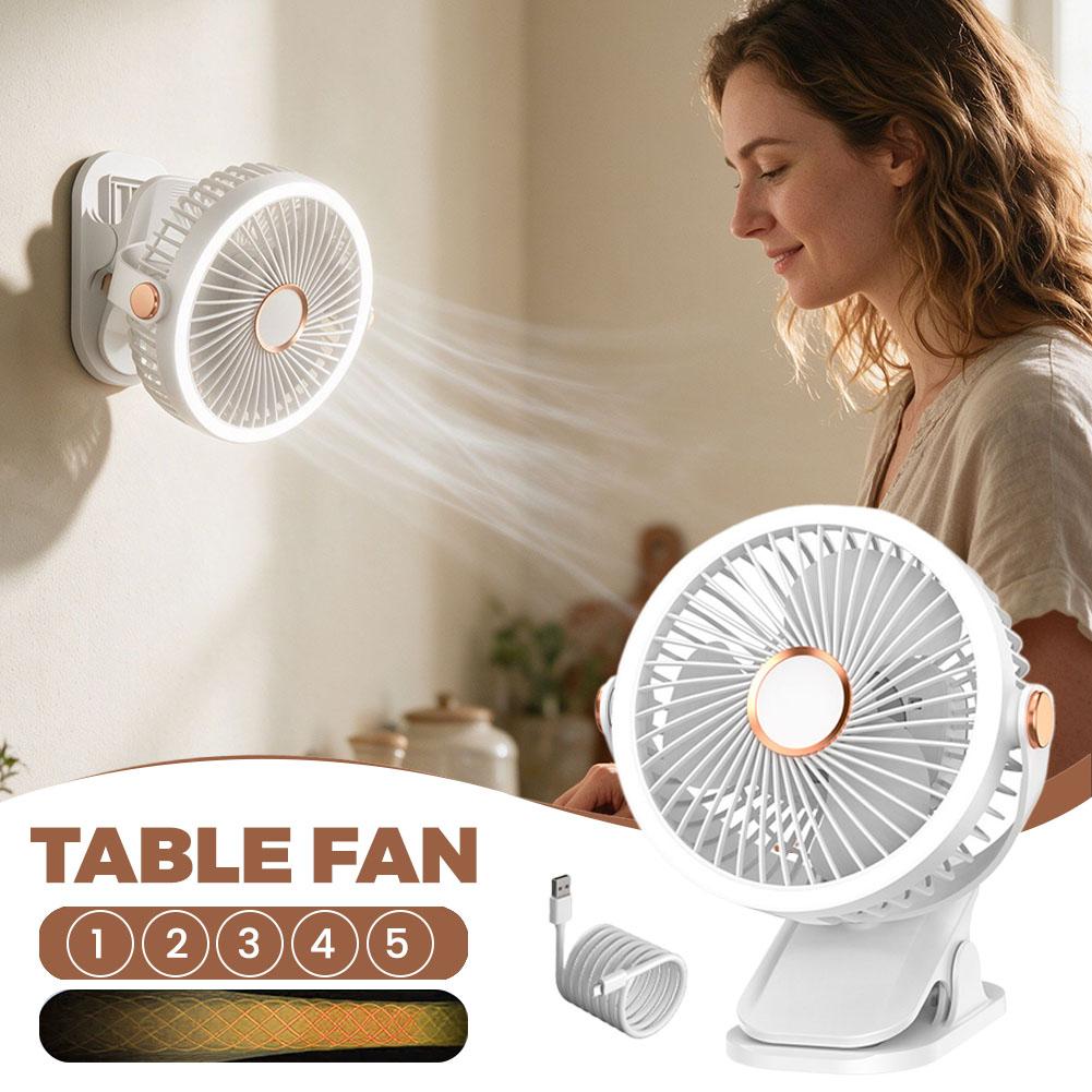 مروحة مكتبية صامتة قابلة للترك - مراجعة Oscillating Fan Clip وسعره