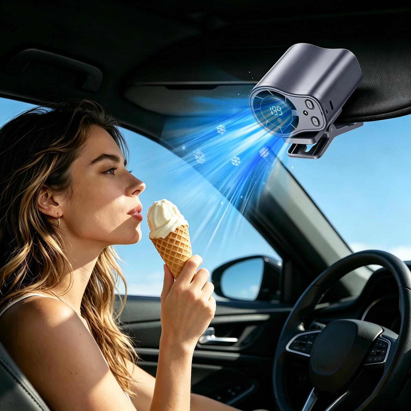 مروحة سيارة بتبريد أشباه الموص - مراجعة Oscillating Fan Clip وسعره